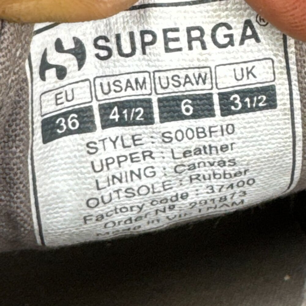 Superga 2750 Gray Python Snake Print Leather Snea… - image 7